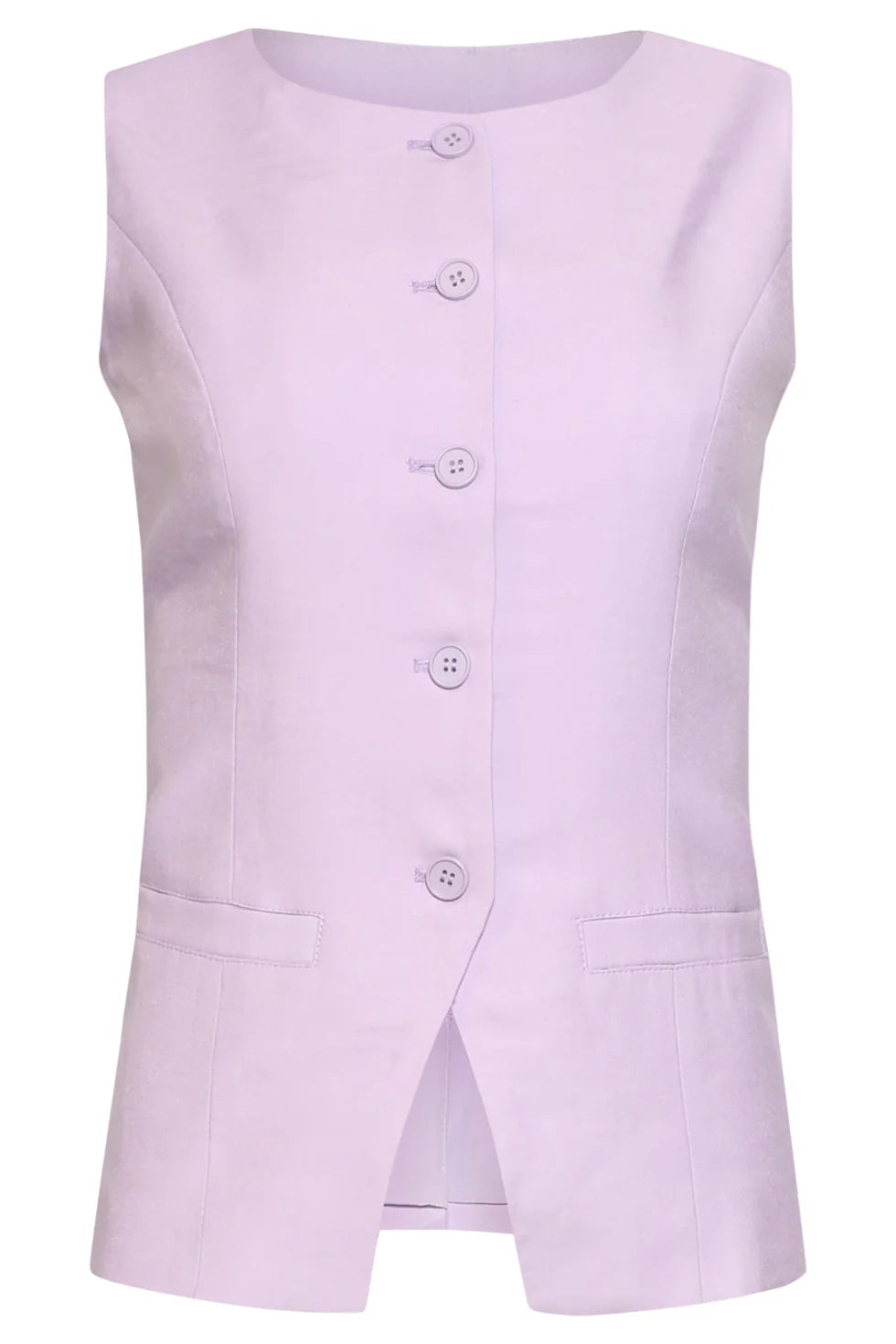 Smashed Lemon, ELEGANT SLEEVELESS VEST | LILAC 26096
