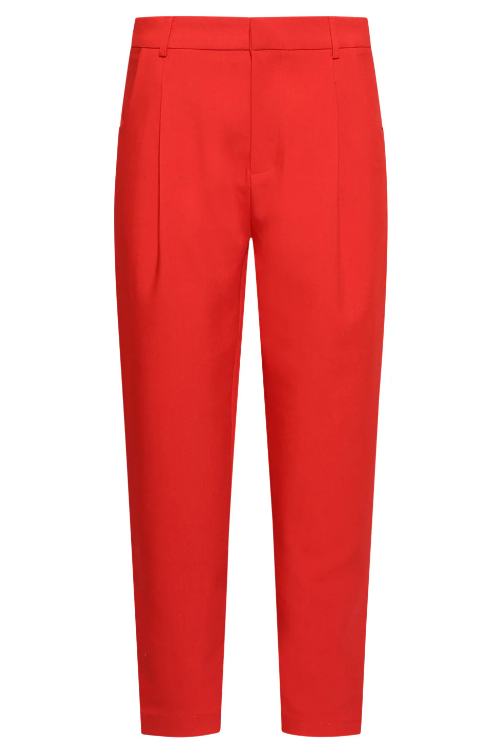 Smashed Lemon, ELEGANT HIGH-WAISTED PLEATED TROUSERS | RED 26071