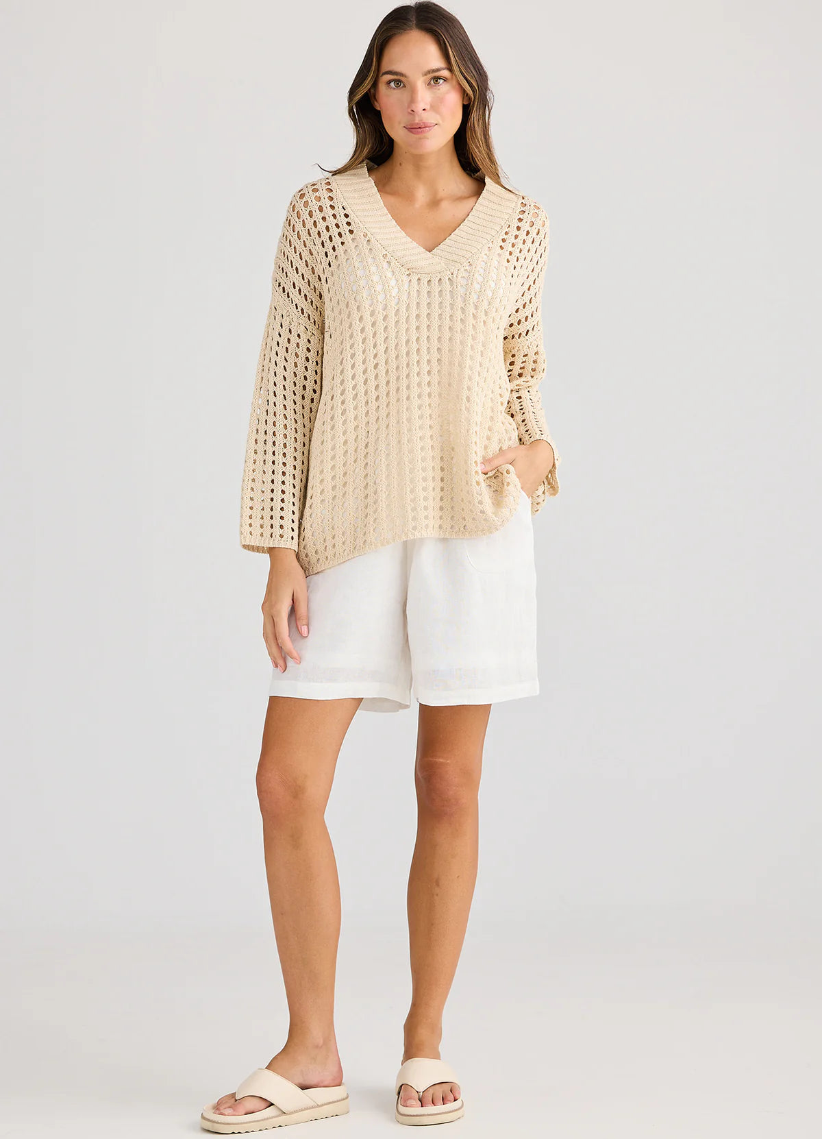 Holiday, Sandcastle knit NATURAL