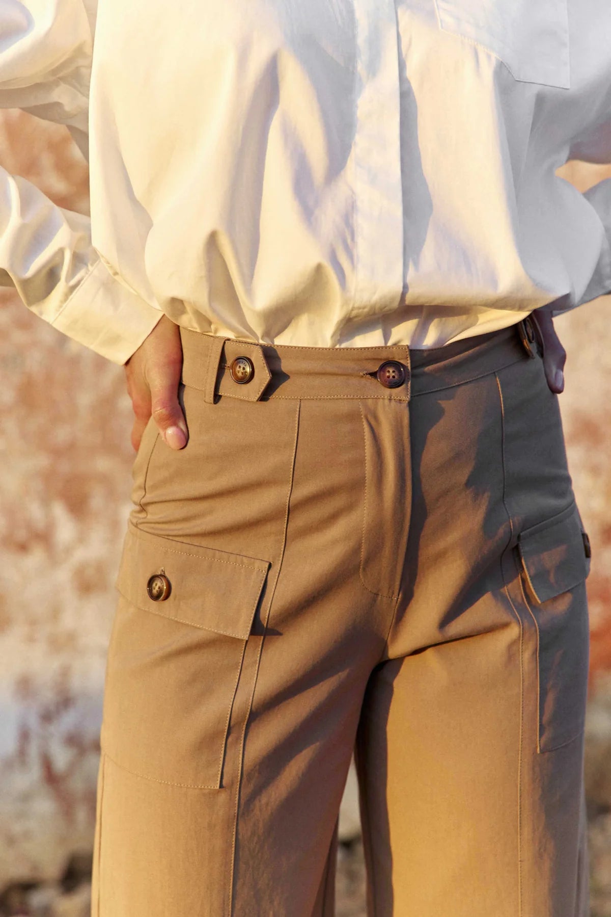 LPE, Pants POLDIE Taupe