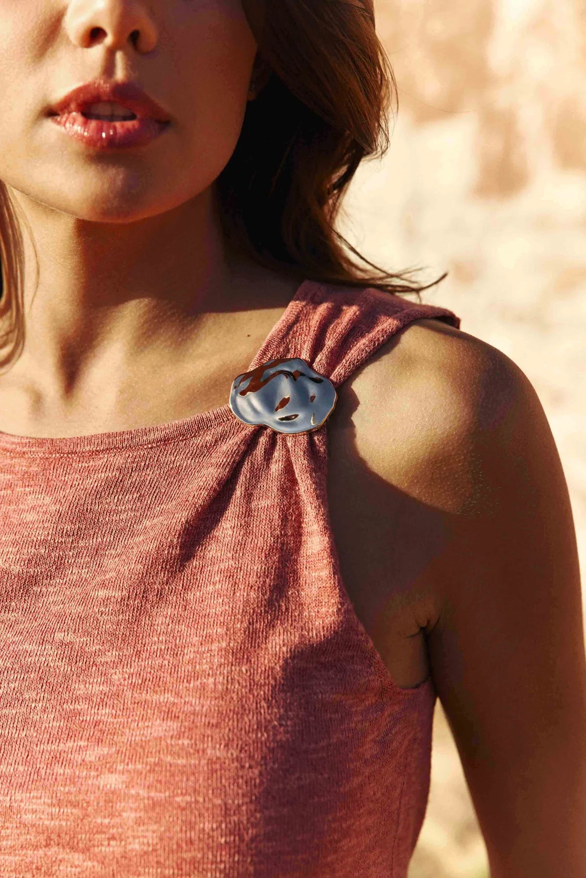 LPE, MINN knitted tank top Blush