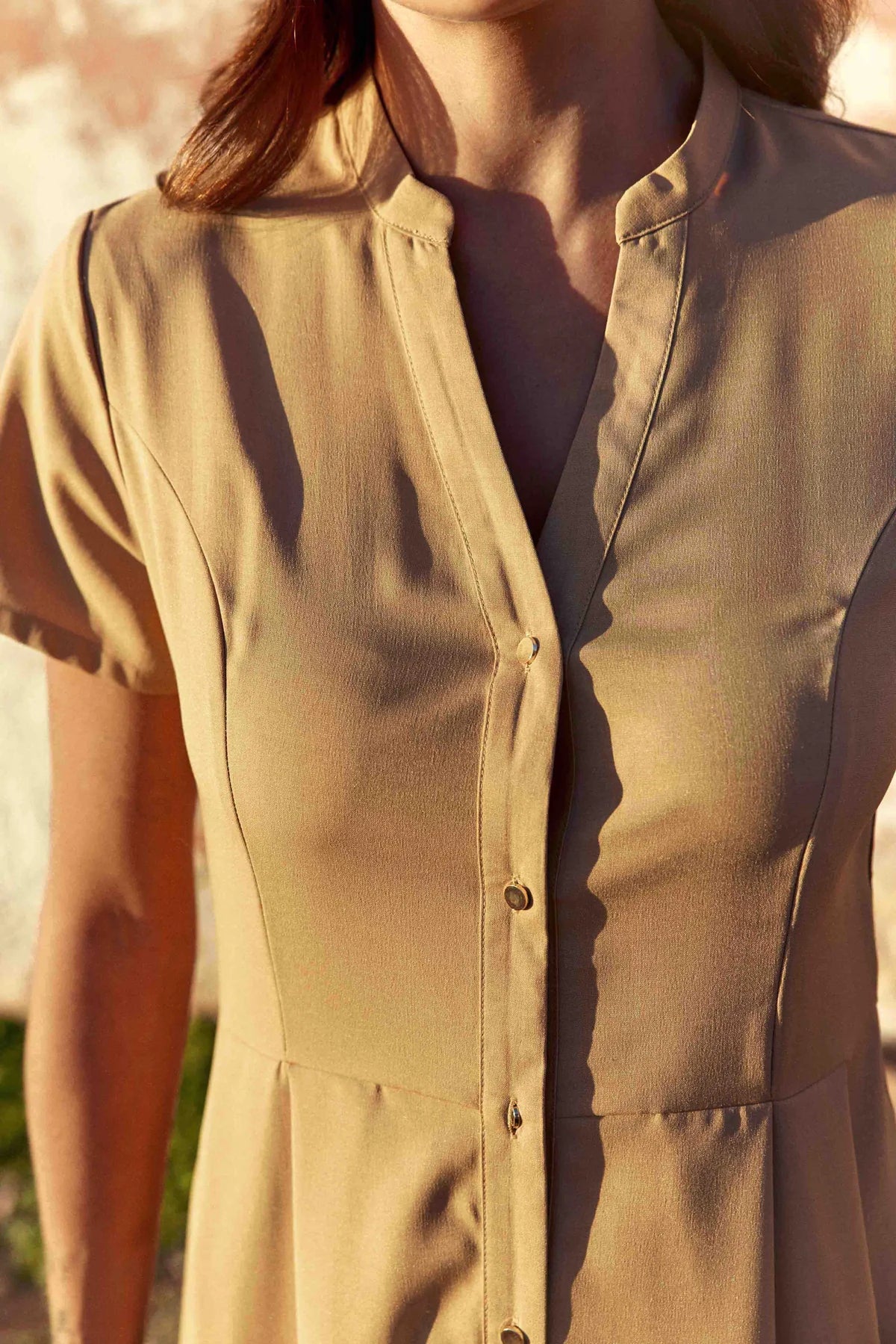 LPE, Dress ROSIE Blush Camel