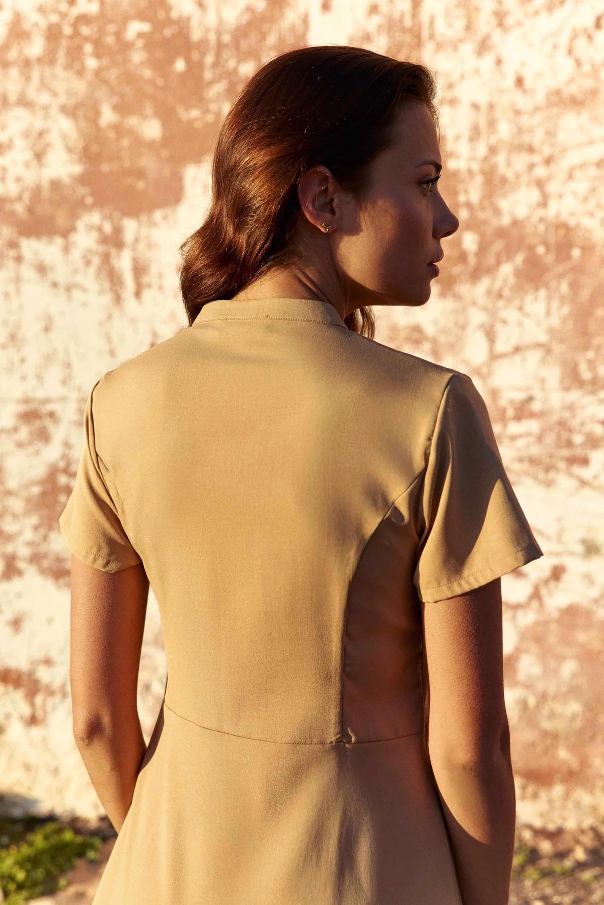 LPE, Dress ROSIE Blush Camel
