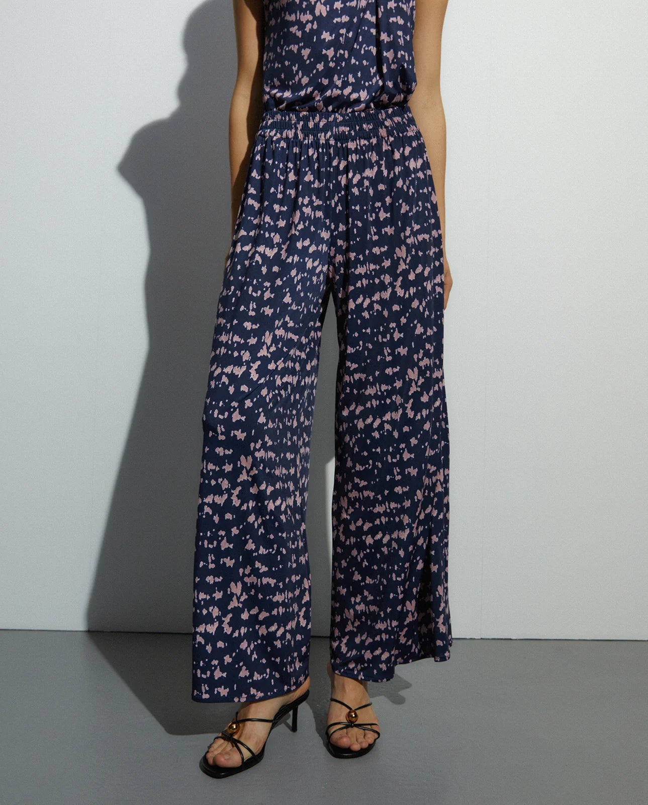Andam, wide-leg knit trousers with an elasticated waistband 264340