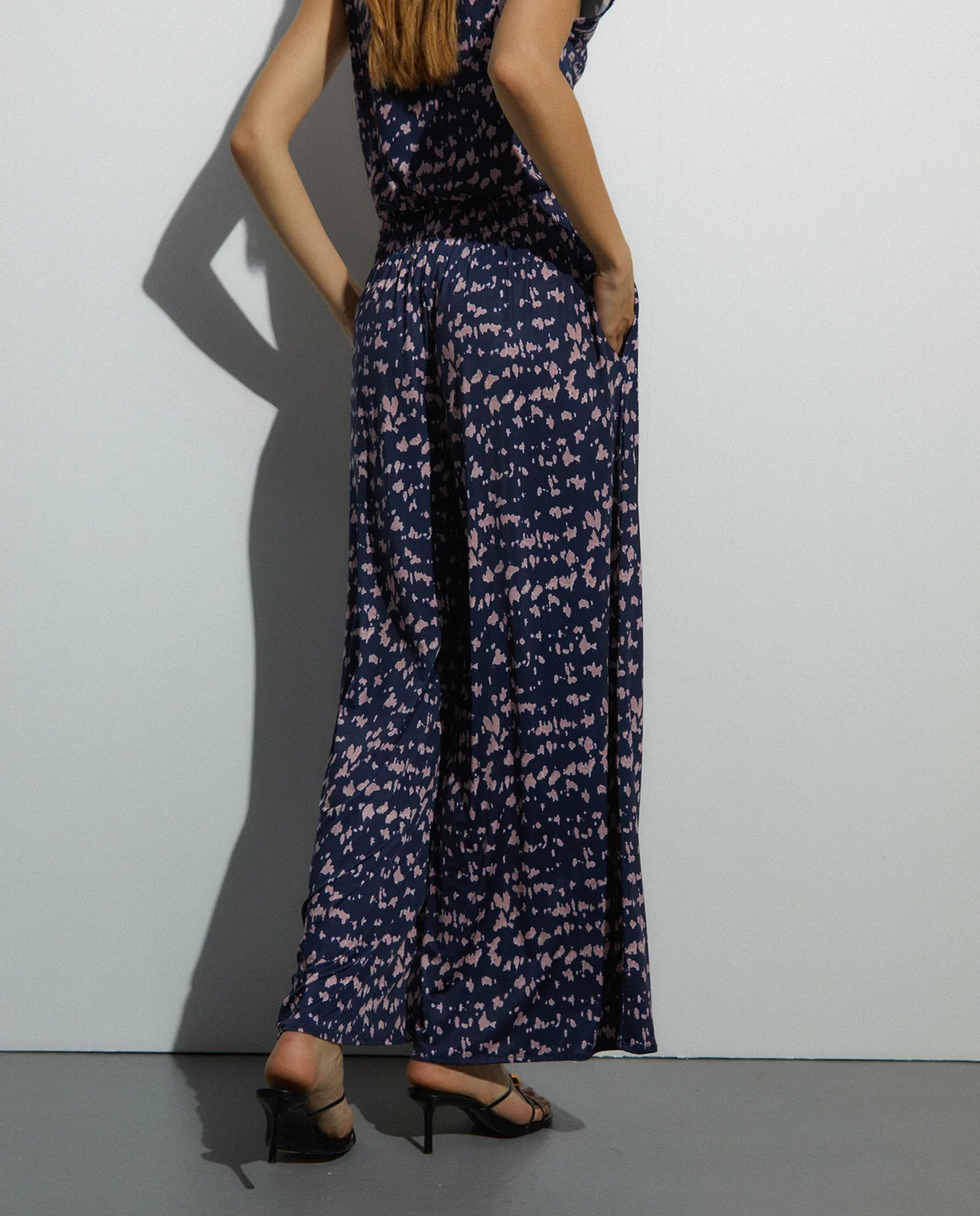 Andam, wide-leg knit trousers with an elasticated waistband 264340