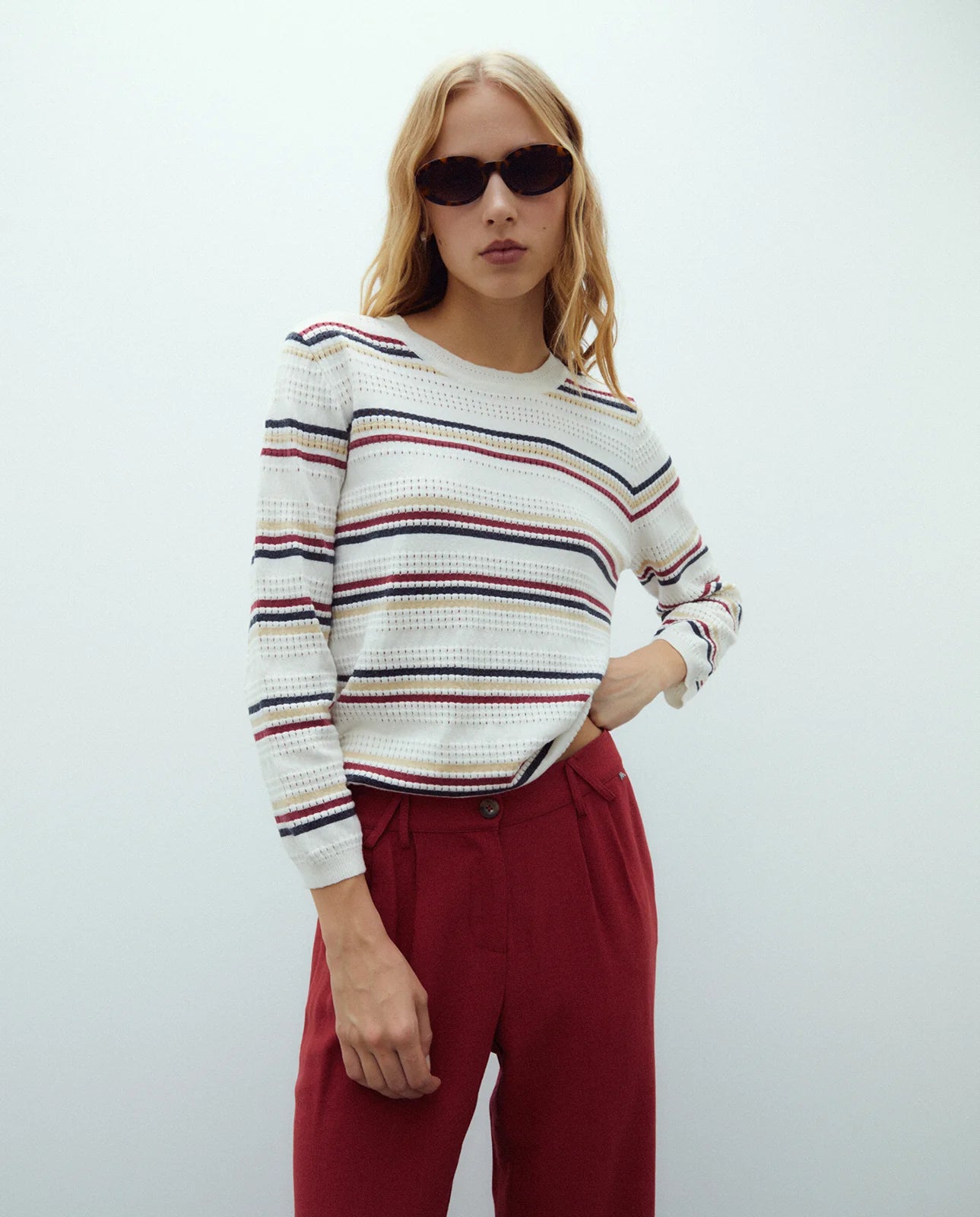 Andam, striped sweater with a crew neck. 266140
