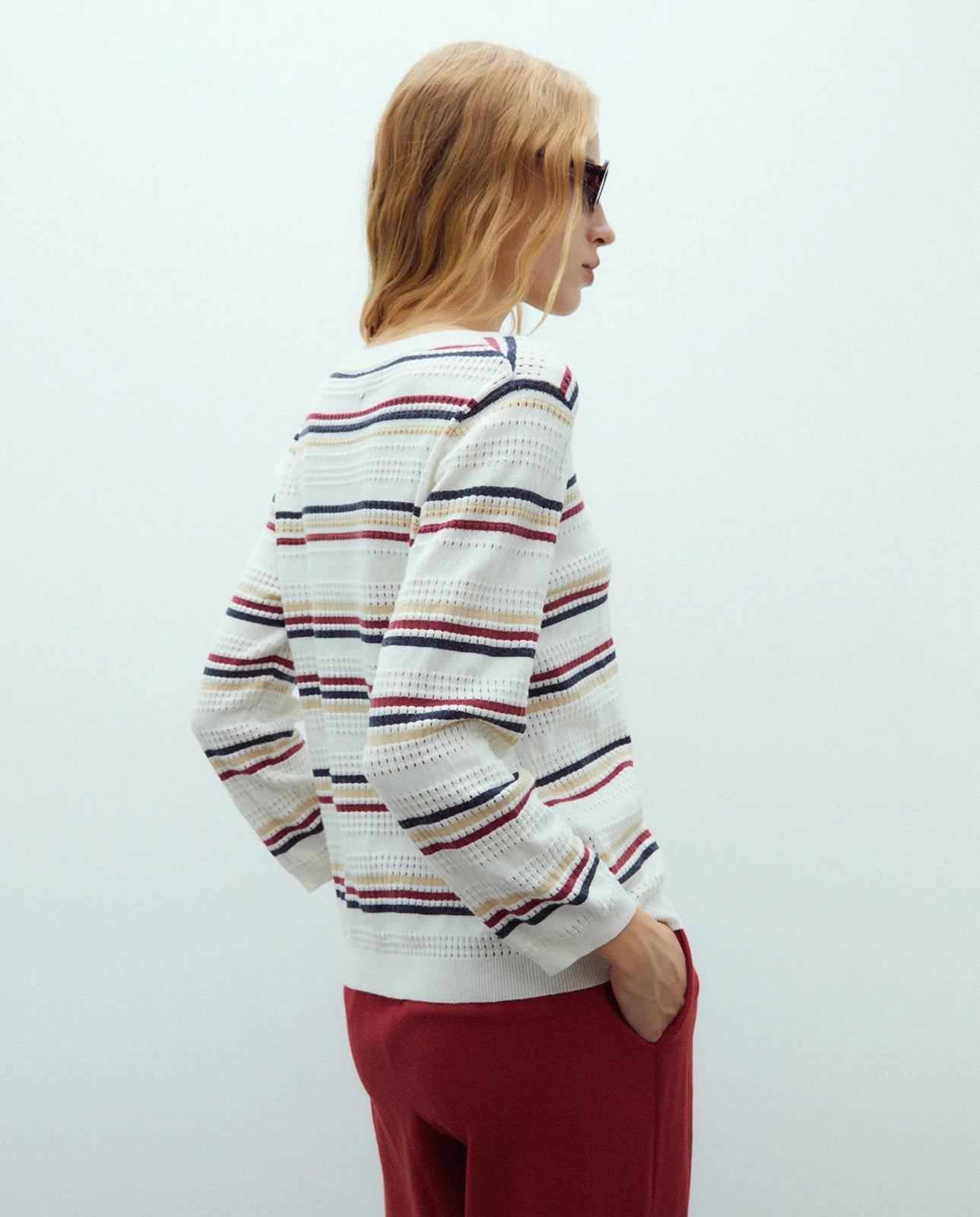 Andam, striped sweater with a crew neck. 266140