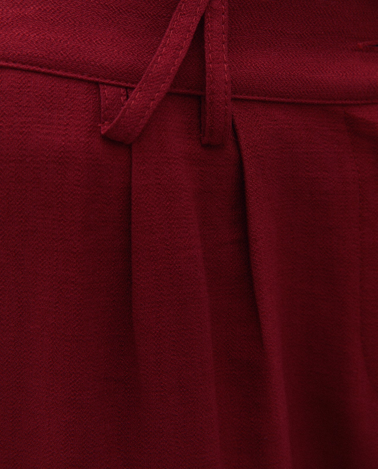 Andam,  straight-leg trousers with pleats and elastic waist RED 264660