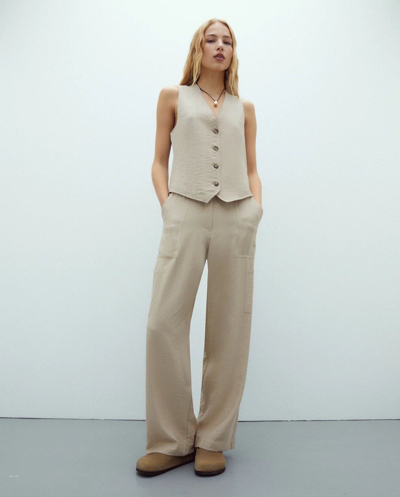 Andam, Pants Beige 264662