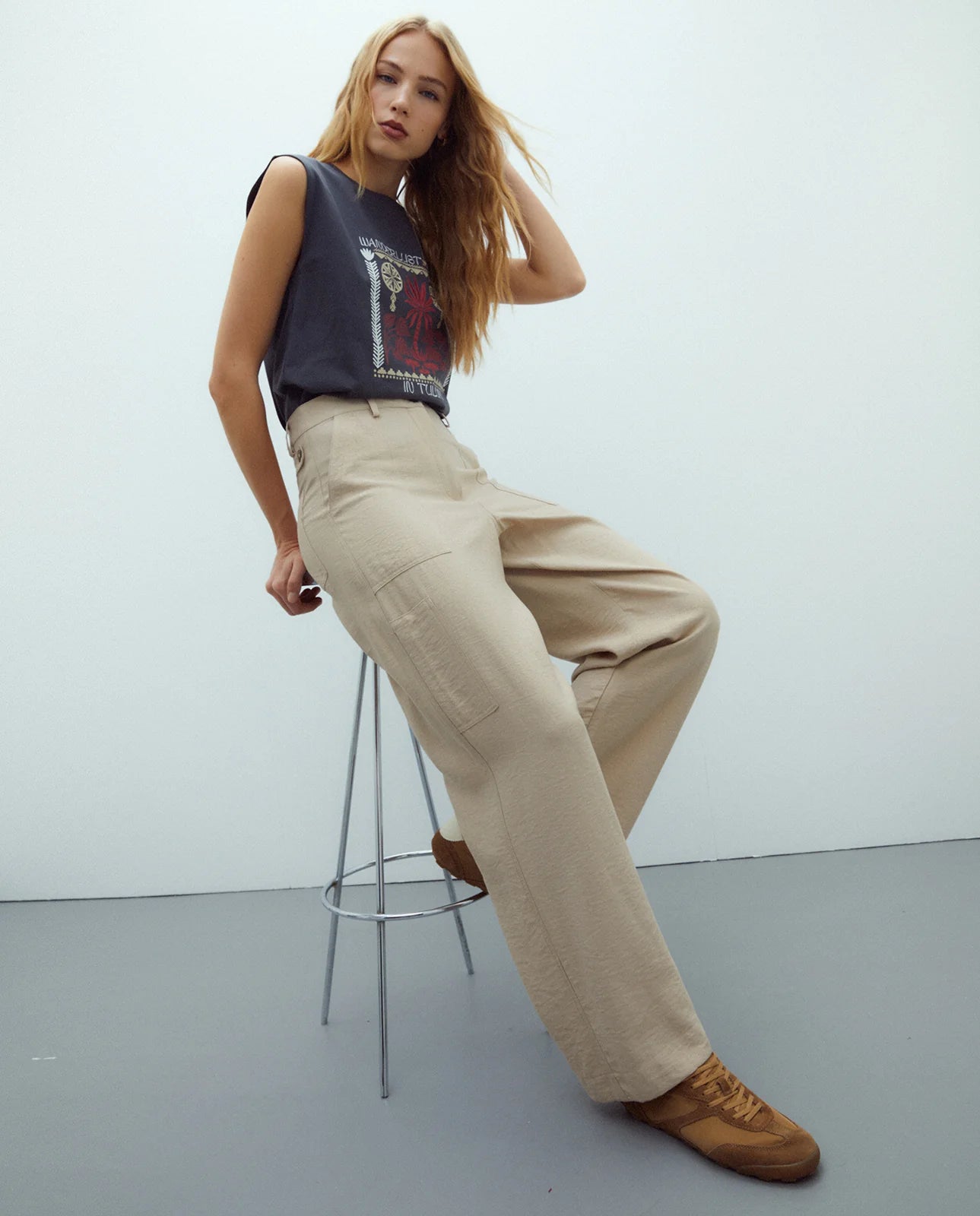 Andam, Pants Beige 264662