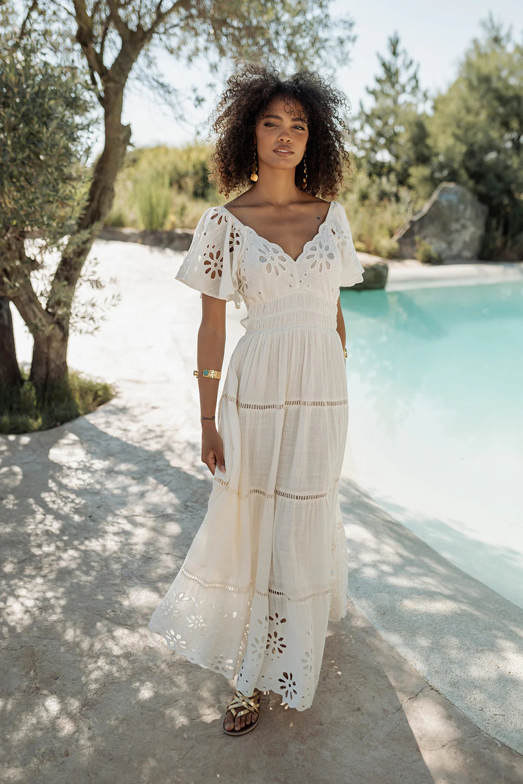 Piti Cuiti, Florencia dress White 176