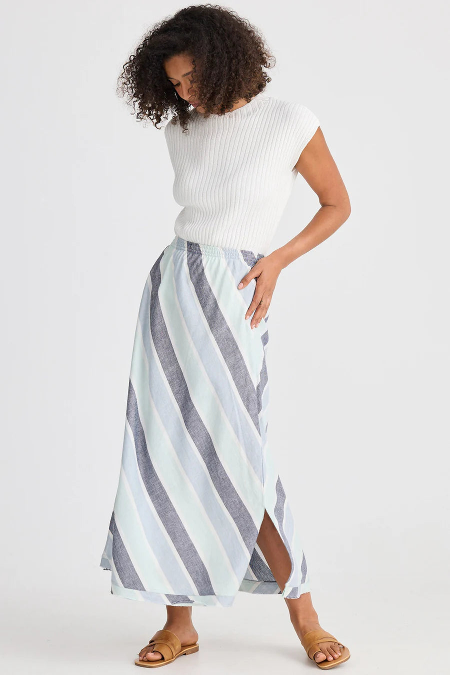 Shanty, Sicily Skirt Tulip Stripe