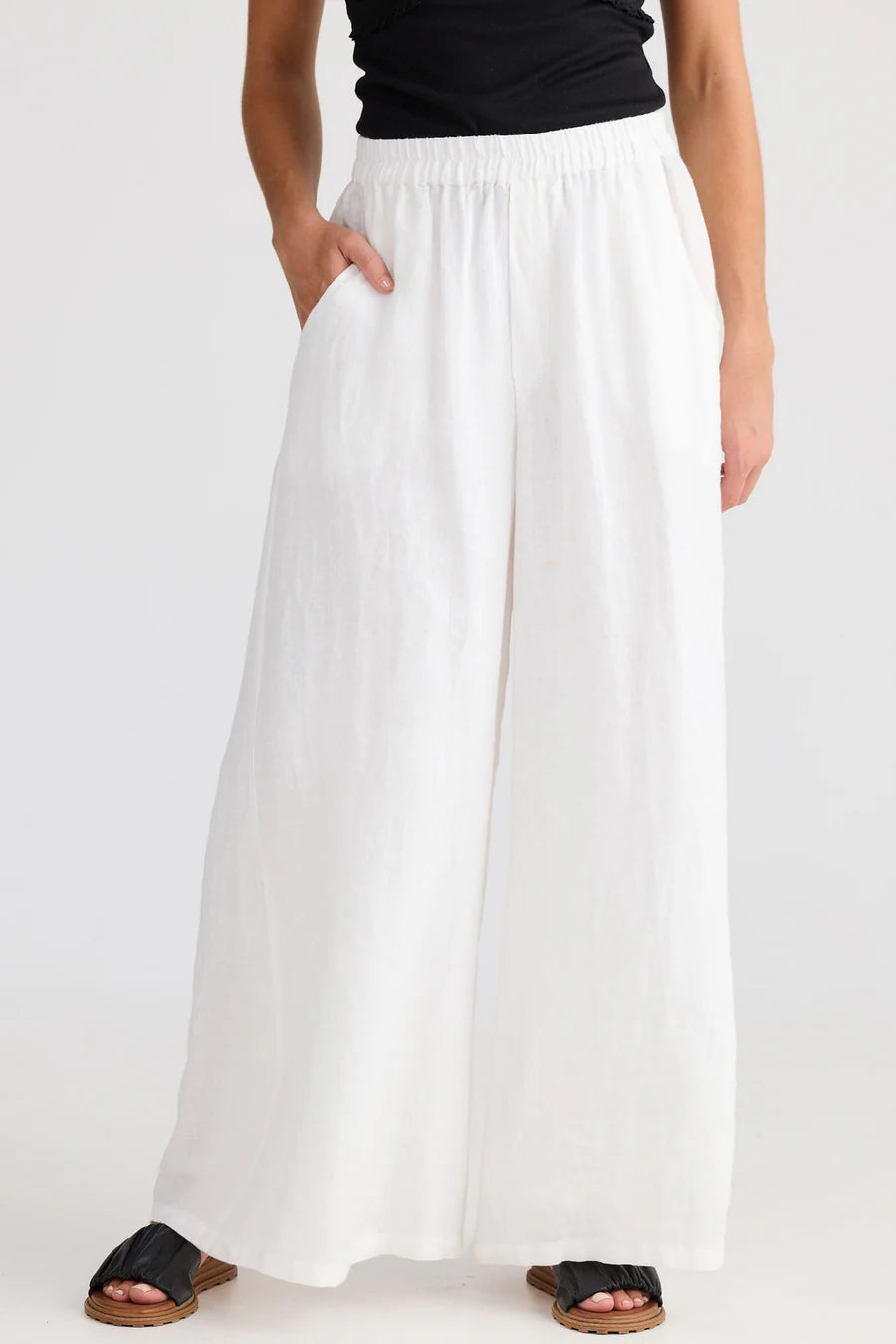Shanty, Positano Pant White Linen