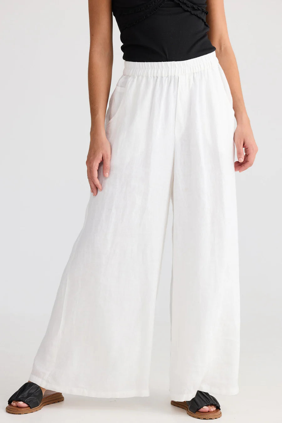 Shanty, Positano Pant White Linen