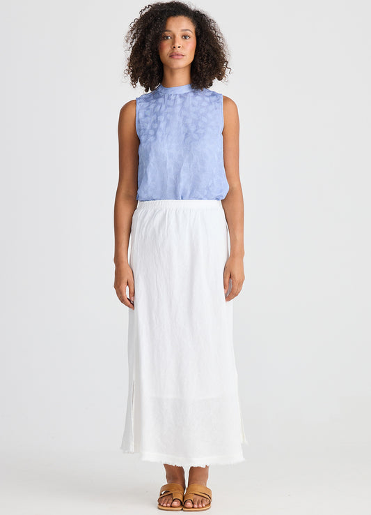Shanty, Sicily Skirt White linen