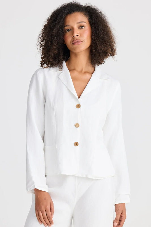 Shanty, Amalfi jacket White linen blend