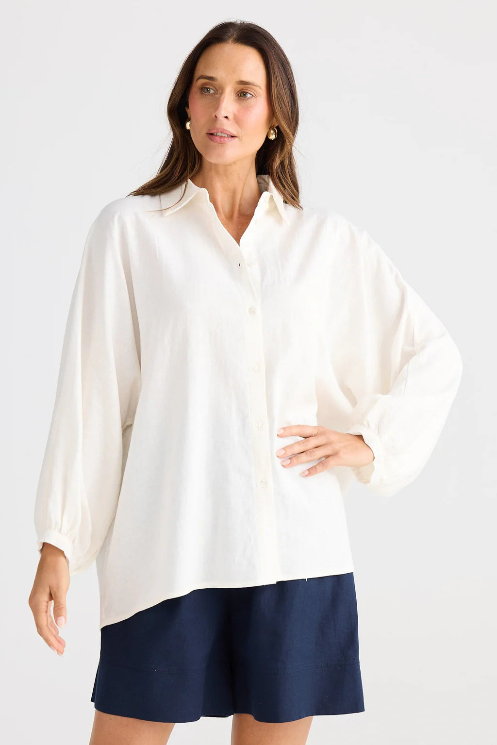 Brave and True, Monty Shirt Off white