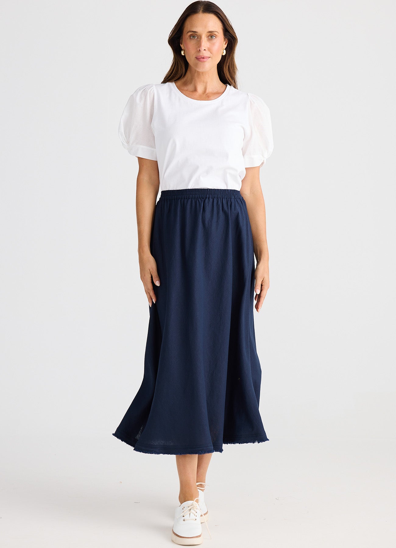 Brave and True, Oakley Skirt Navy