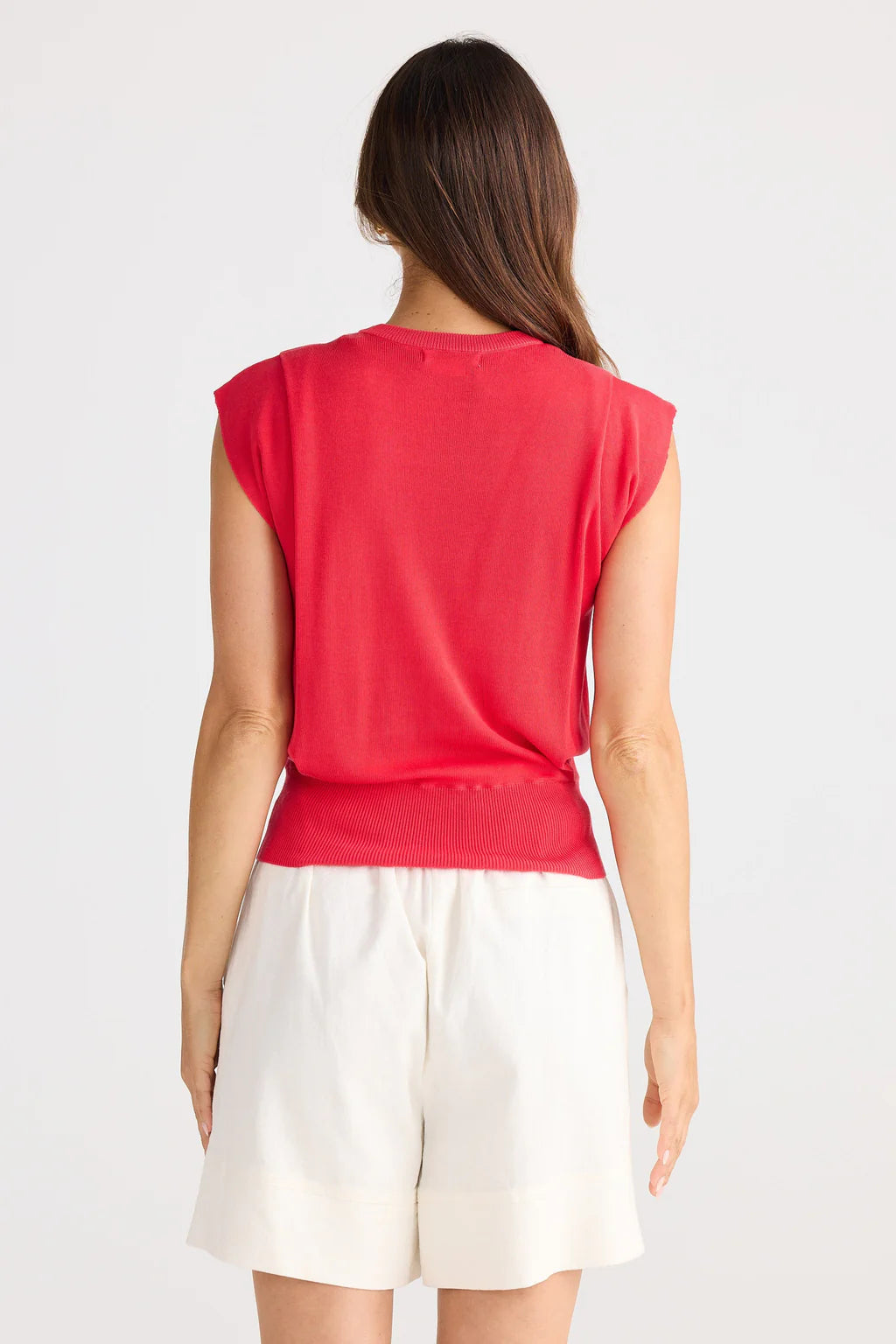 Brave and True, Jodi Knit top Poppy Red