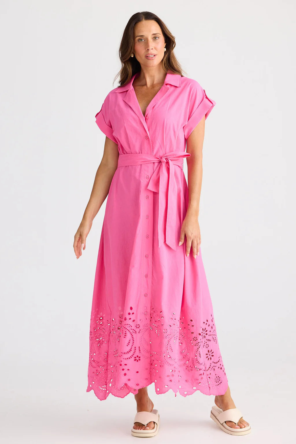 Brave and True, Versailles Dress Hot Pink