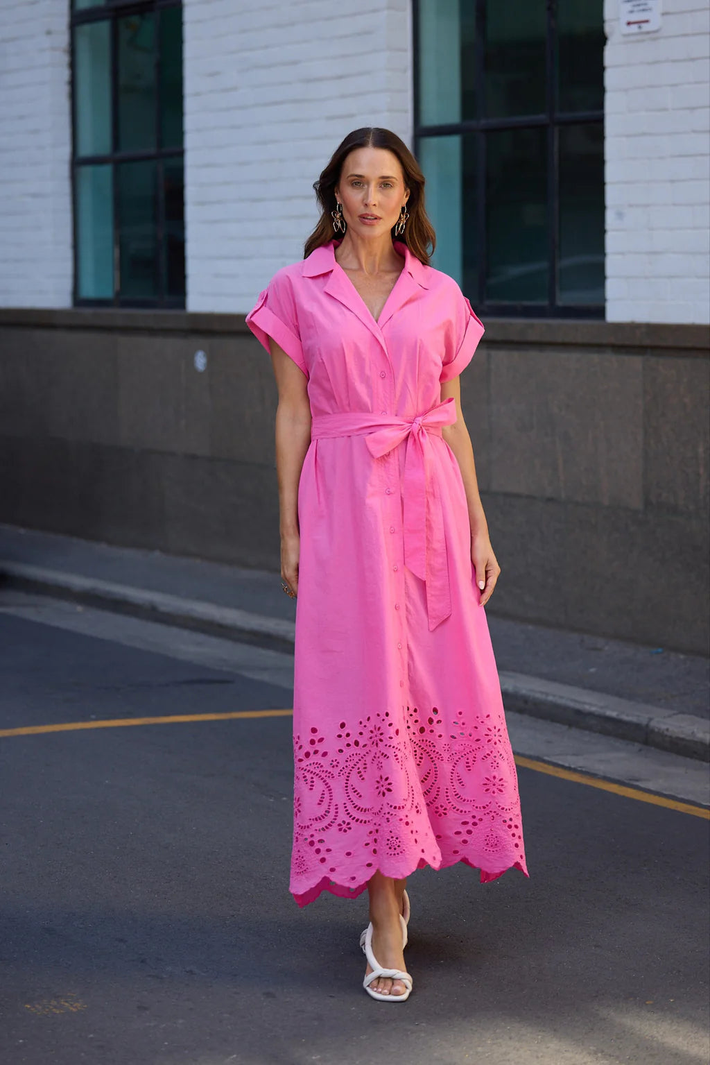 Brave and True, Versailles Dress Hot Pink