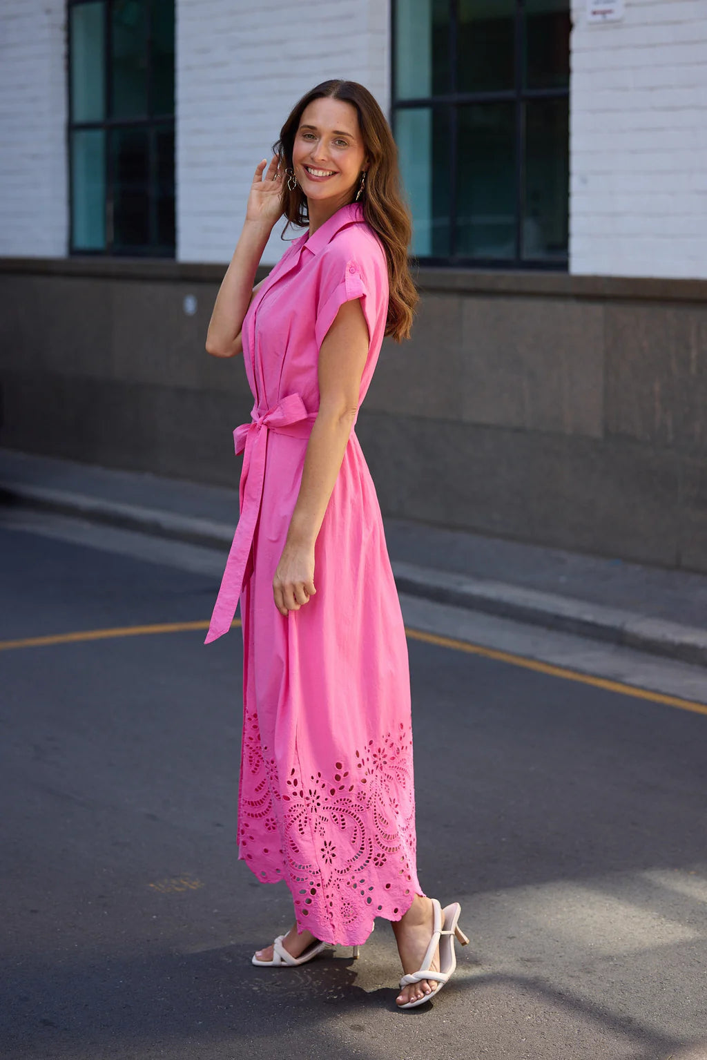 Brave and True, Versailles Dress Hot Pink