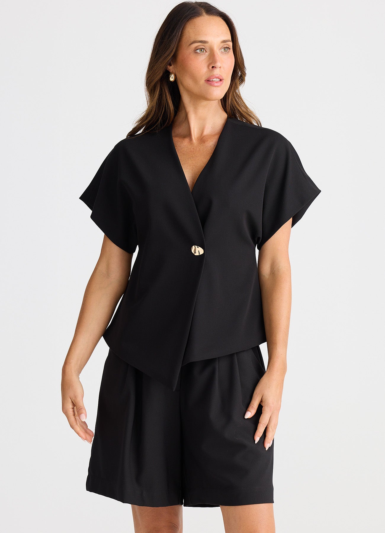 Brave and True, Origami Top Black