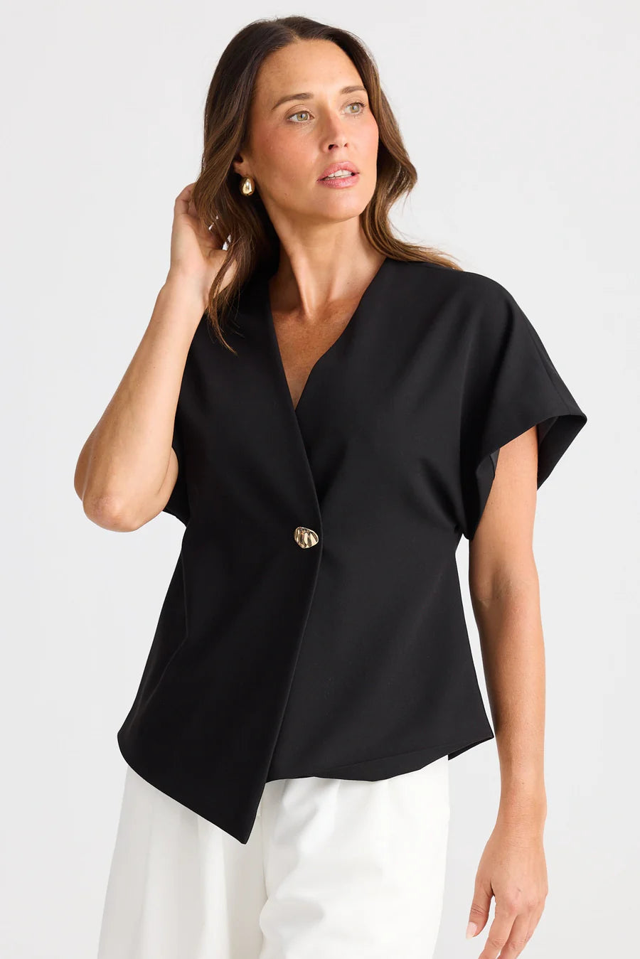 Brave and True, Origami Top Black