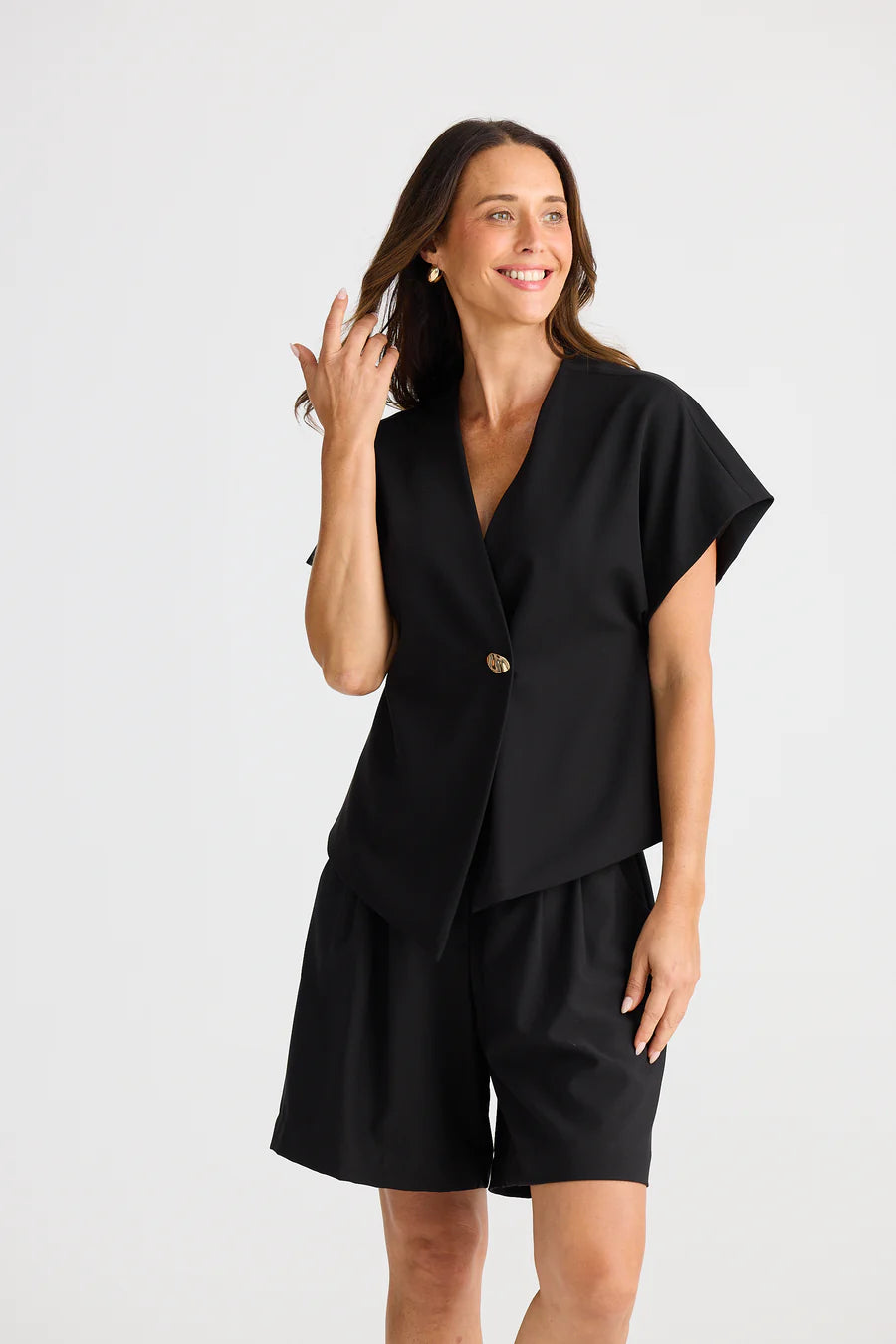 Brave and True, Origami Top Black