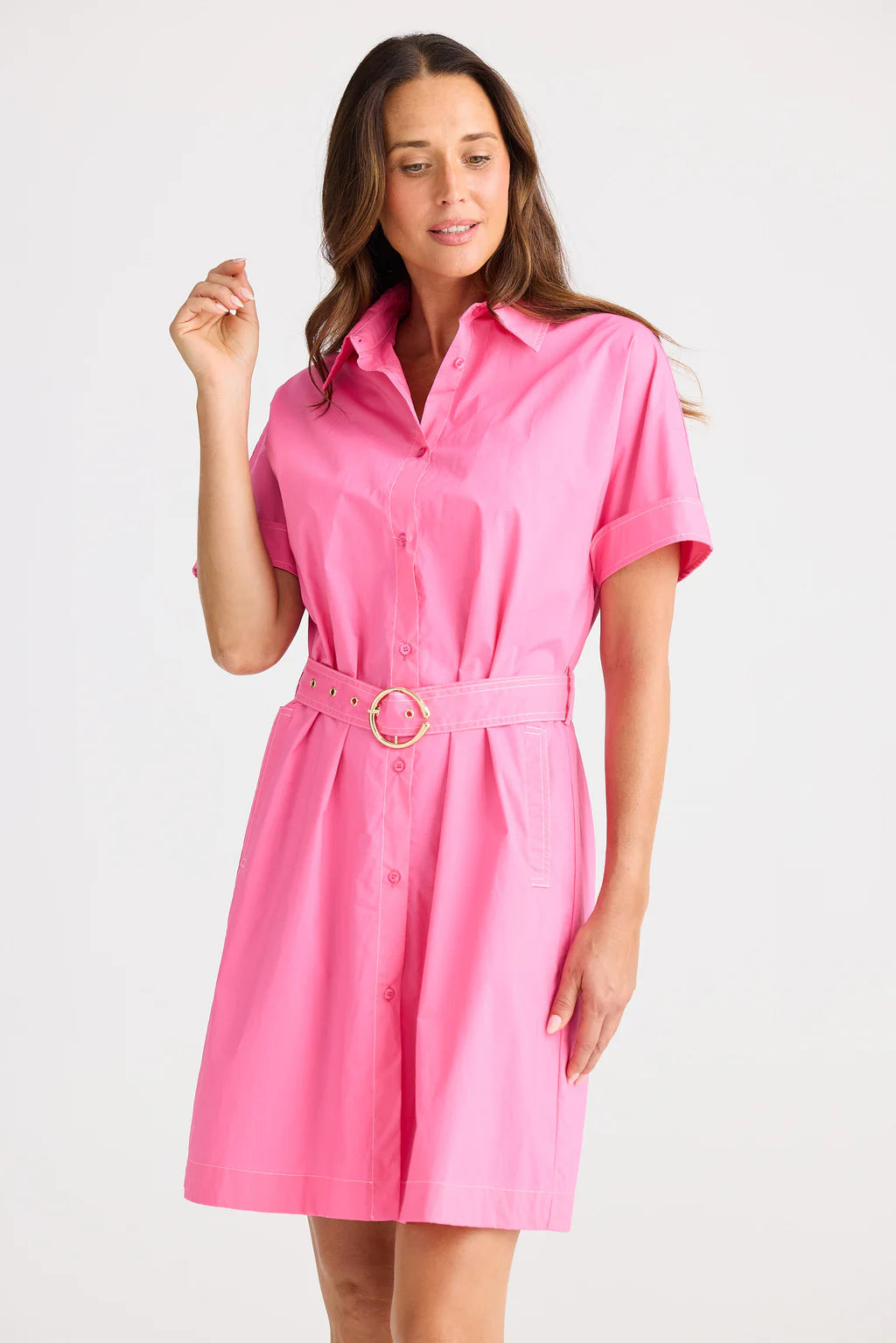 Brave and True, Emma Dress Hot Pink
